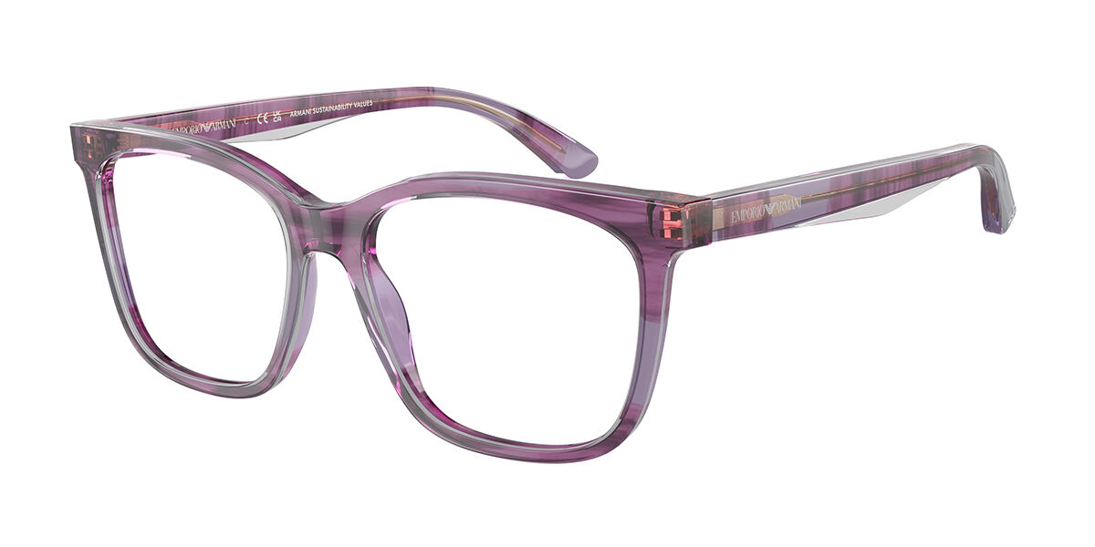 Image of Emporio Armani EA3228 6056 51 Purple Glasögon (Endast Båge) Kvinna SEK