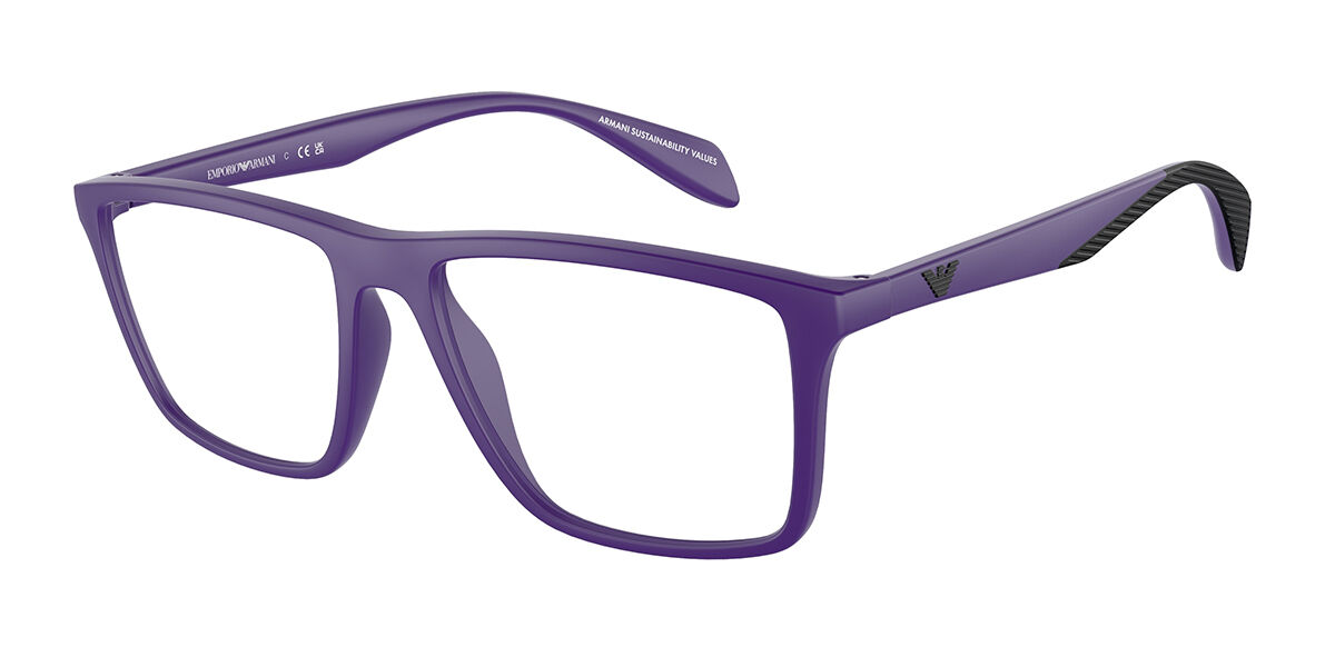 Image of Emporio Armani EA3230 5246 Óculos de Grau Purple Masculino BRLPT