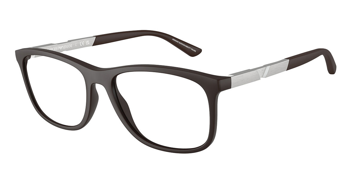 Image of Emporio Armani EA3247 6186 53 Brazowe Meskie Okulary Korekcyjne PL