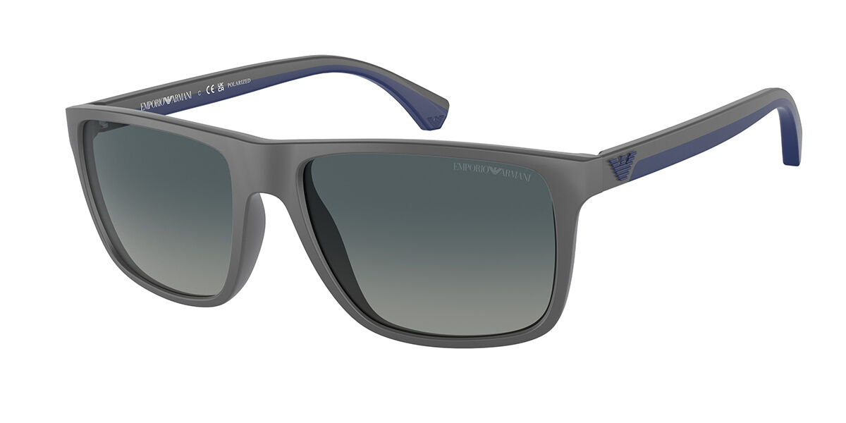 Image of Emporio Armani EA4033 Polarized 50604U Óculos de Sol Cinzas Masculino PRT