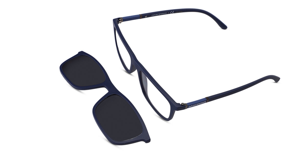 Image of Emporio Armani EA4160 with Clip-On 50881W Gafas Recetadas para Hombre Azules ESP