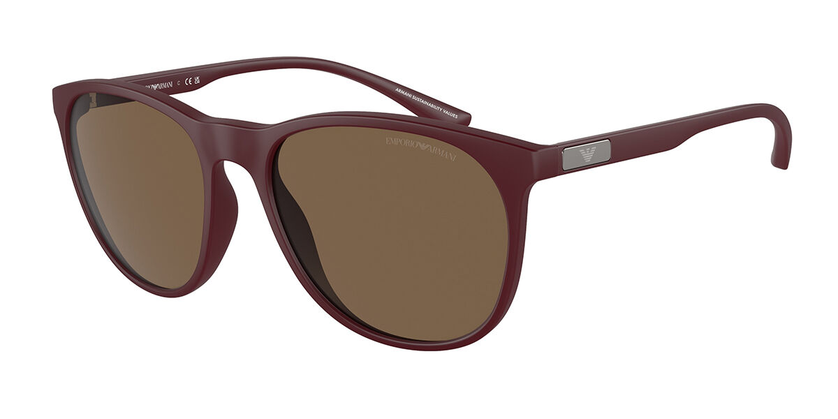 Image of Emporio Armani EA4210 526173 56 Lunettes De Soleil Homme Bordeaux FR