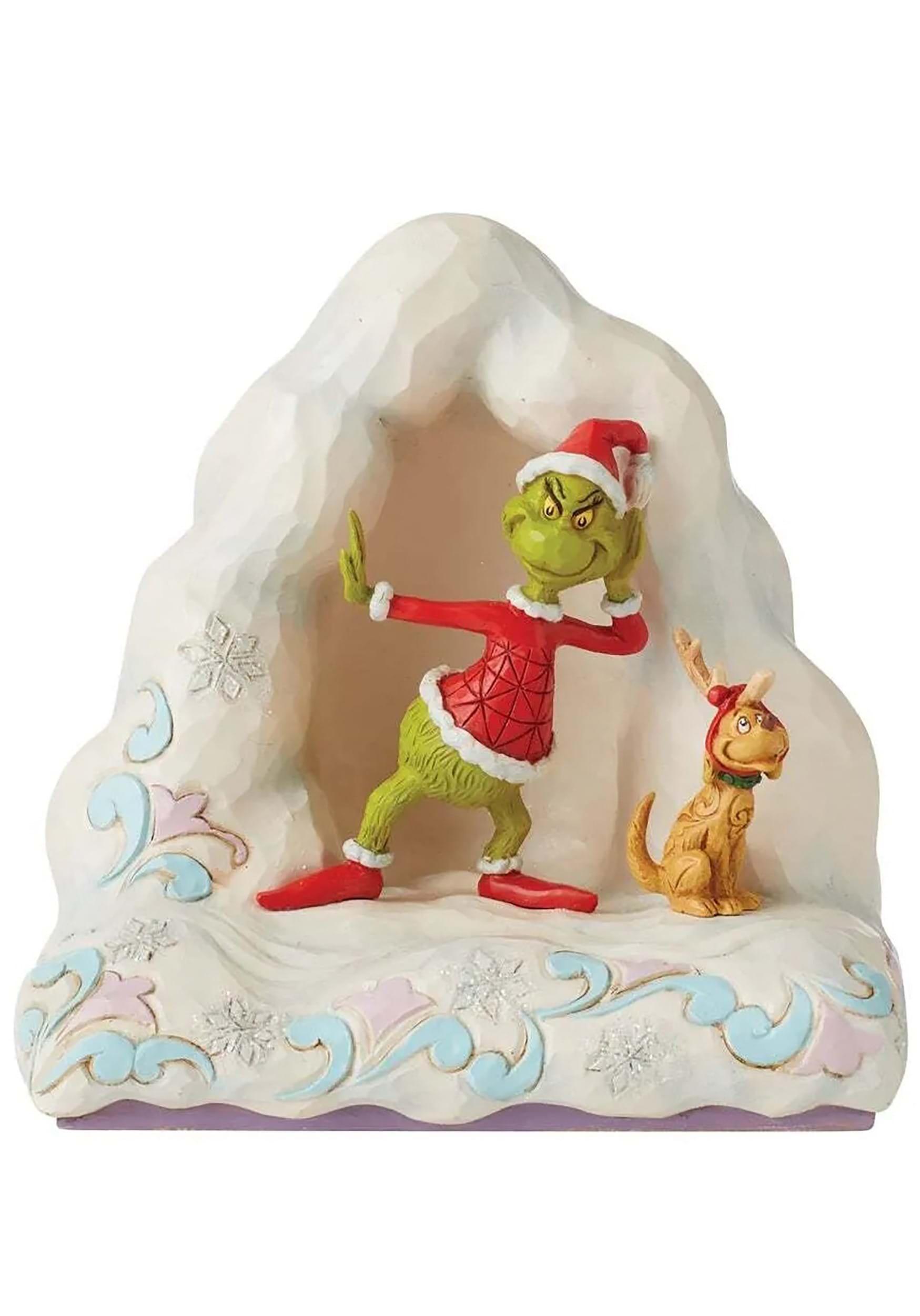 Image of Enesco Jim Shore Grinch and Max Listening Figure