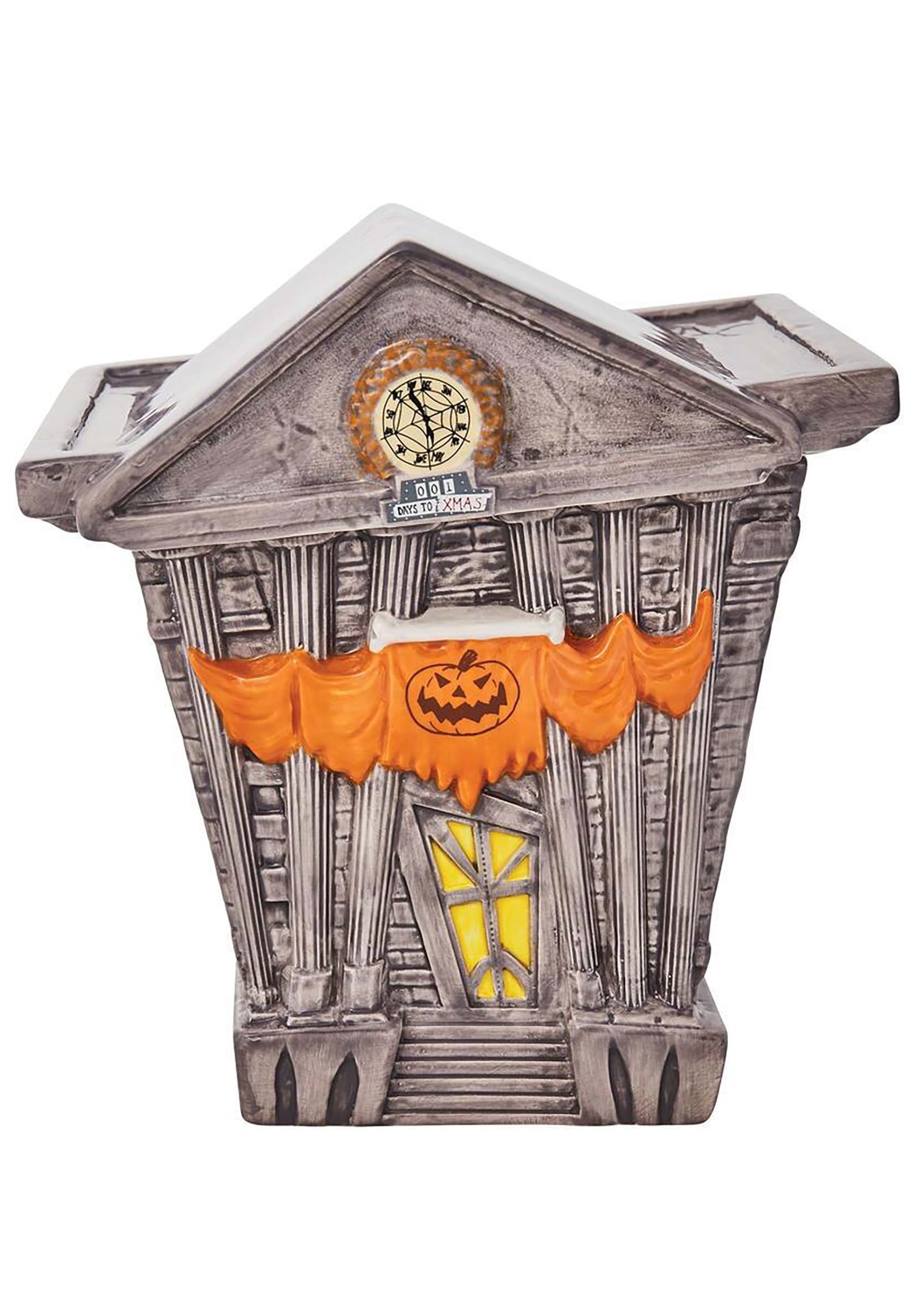 Image of Enesco Nightmare Before Christmas Halloween Town City Hall Cookie Jar