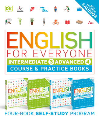 Image of English for Everyone: Intermediate and Advanced Box Set: Course and Practice Books--Four-Book Self-Study Program