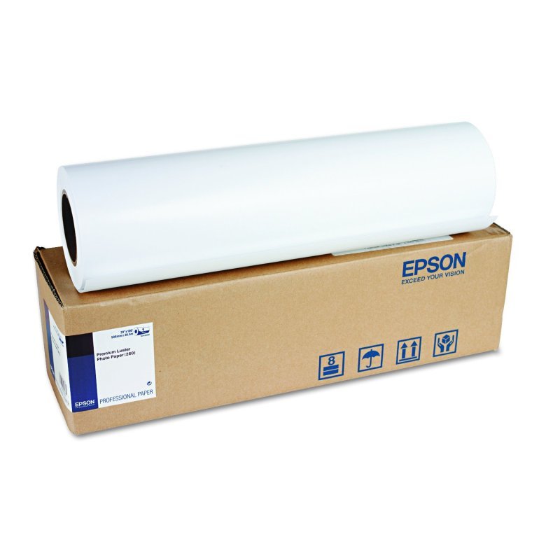 Image of Epson 1118/305/Premium Luster Photo Paper Roll 1118mmx305m 44" C13S042083 261 g/m2 foto papír bílý CZ ID 3482