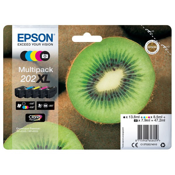 Image of Epson 202XL C13T02G74010 multipack cartus original RO ID 12682