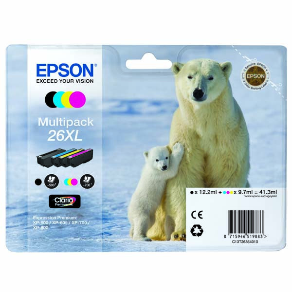 Image of Epson 26XL T2636 CMYK multipack originálna cartridge SK ID 13932