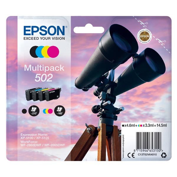 Image of Epson 502 T02V640 CMYK multipack originálna cartridge SK ID 13254