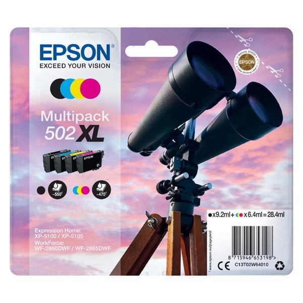 Image of Epson 502XL T02W640 CMYK multipack originálna cartridge SK ID 13253