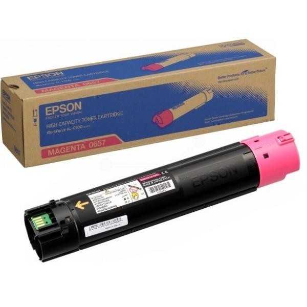 Image of Epson C13S050657 bíborvörös (magenta) eredeti toner HU ID 5907