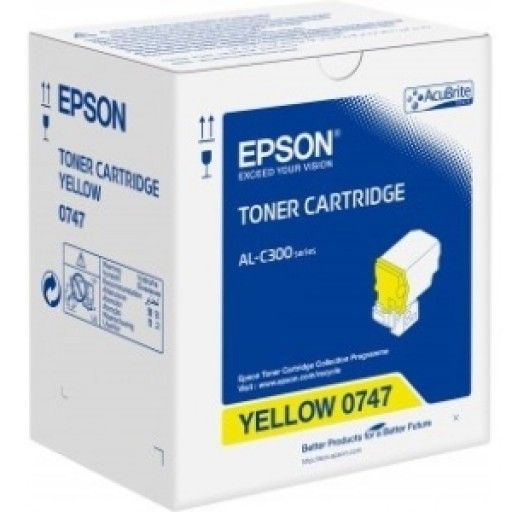 Image of Epson C13S050747 sárga (yellow) eredeti toner HU ID 8000