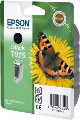Image of Epson C13T015401 negru (black) cartus original RO ID 738