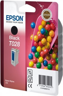 Image of Epson C13T028401 negru (black) cartus original RO ID 729