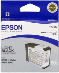 Image of Epson C13T580900 jasno czarna (light light black) tusz oryginalna PL ID 2369