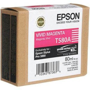 Image of Epson C13T580A00 bíborvörös (magenta) eredeti tintapatron HU ID 3821