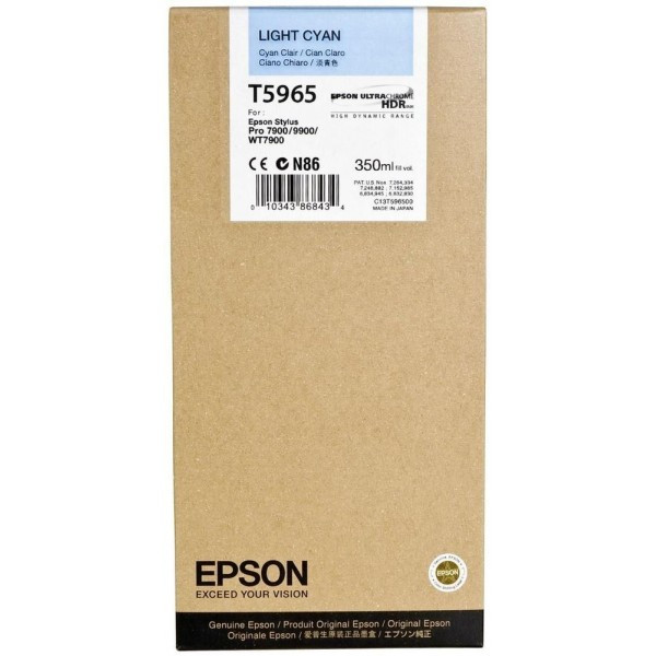 Image of Epson C13T596500 világos cián (light cyan) eredeti tintapatron HU ID 2415