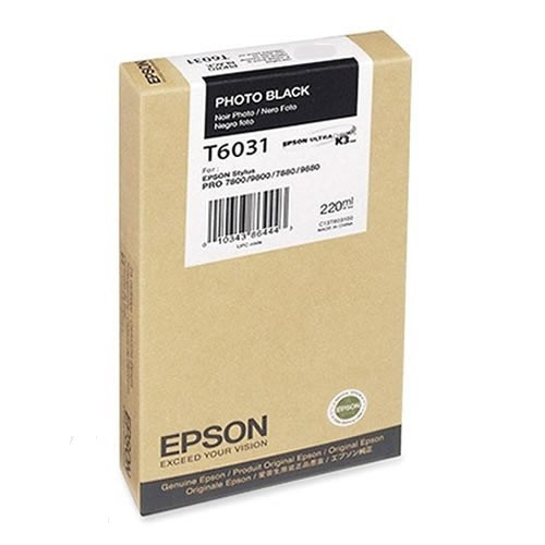 Image of Epson C13T603100 foto fekete (photo black) eredeti tintapatron HU ID 13887