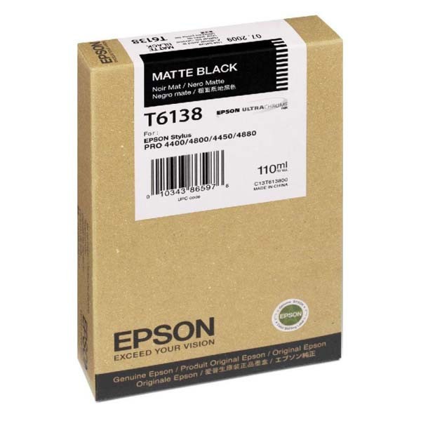 Image of Epson C13T613800 mat negru (matte black) cartus original RO ID 13867