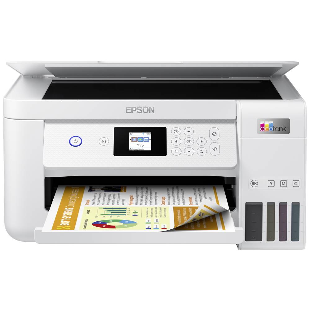 Image of Epson EcoTank ET-2856 Multifunction printer A4 Printer scanner copier Duplex Ink tank system USB Wi-Fi