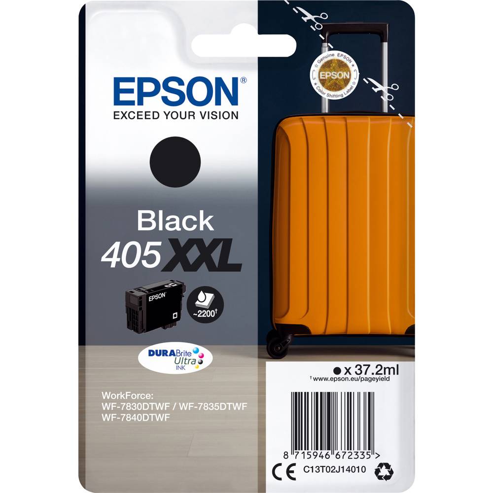 Image of Epson Ink T02J1 405XXL Original Black C13T02J14010