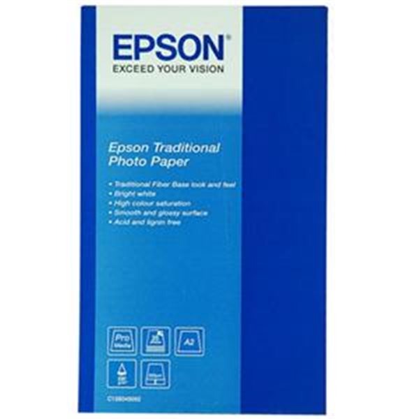 Image of Epson S045052 Traditional Photo Paper foto papír saténový bílý A2 330 g/m2 25 ks S045052 CZ ID 3352