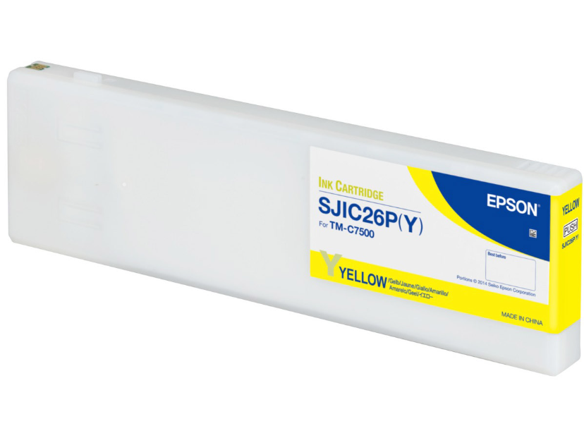 Image of Epson SJIC26P-Y C33S020621 pro ColorWorks žlutá (yellow) originální cartridge CZ ID 400363