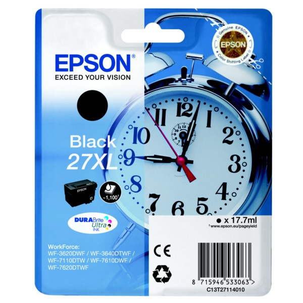 Image of Epson T27114012 27XL čierna (black) originálna cartridge SK ID 11120