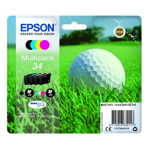 Image of Epson T34664010 T346640 multipack eredeti tintapatron HU ID 12116