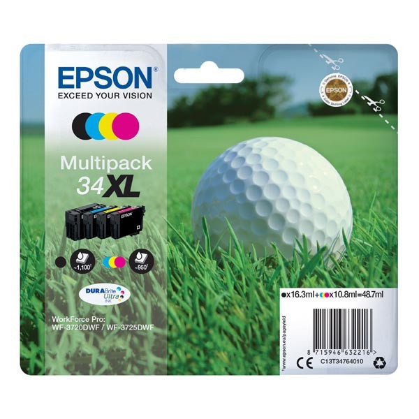 Image of Epson T34764010 T347640 multipack tusz oryginalna PL ID 12123