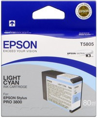 Image of Epson T580500 jasno błękitny (light cyan) tusz oryginalna PL ID 2366