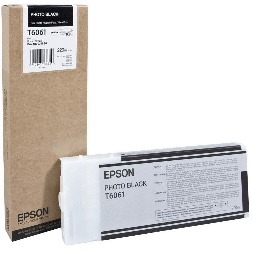 Image of Epson T606100 foto černá (photo black) originální cartridge CZ ID 13870