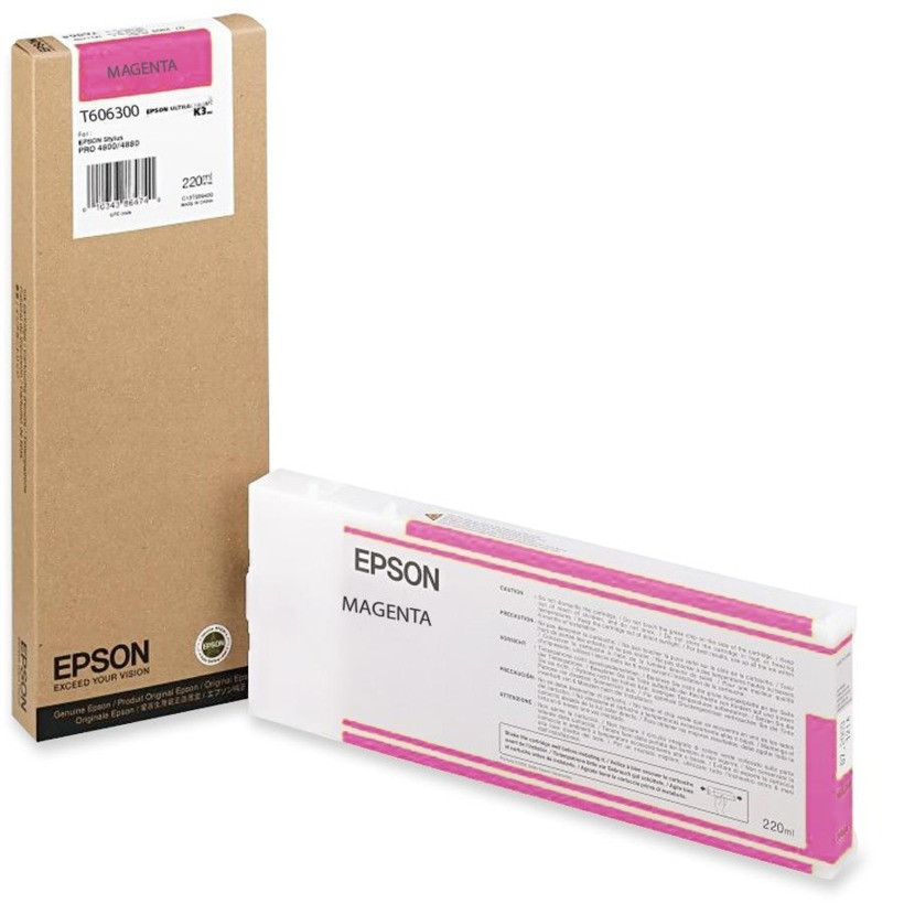 Image of Epson T606300 purpurová (vivid magenta) originální cartridge CZ ID 13886