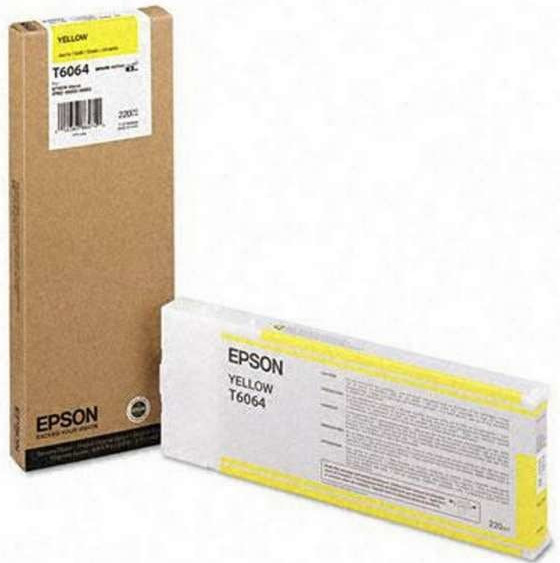 Image of Epson T606400 żółty (yellow) tusz oryginalna PL ID 13881