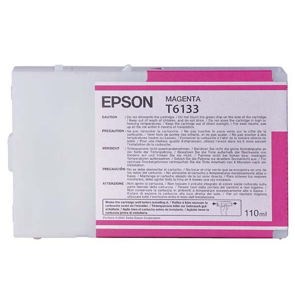Image of Epson T613300 purpurowy (magenta) tusz oryginalna PL ID 13868