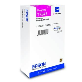 Image of Epson T754340 T7543 XXL bíborvörös (magenta) eredeti tintapatron HU ID 10309