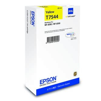 Image of Epson T754440 T7544 XXL żółty (yellow) tusz oryginalna PL ID 10305
