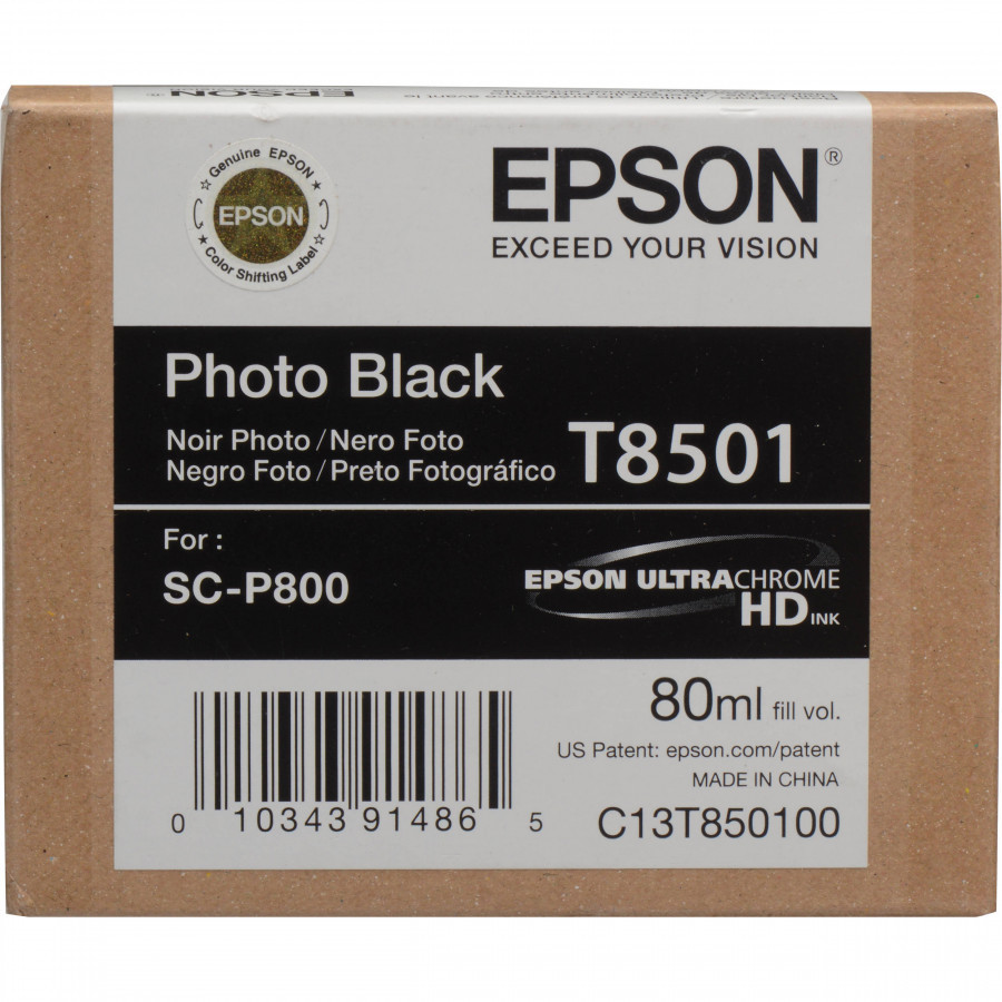 Image of Epson T850100 foto negru (photo black) cartus original RO ID 9848