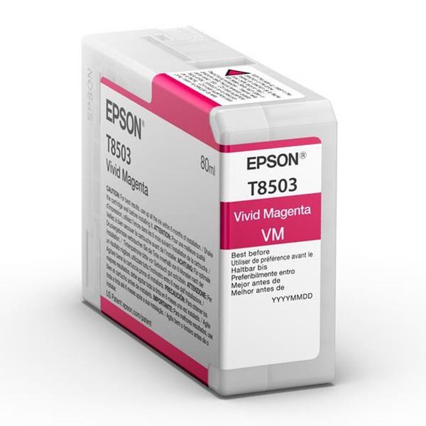 Image of Epson T8503 purpurowy (magenta) tusz oryginalna PL ID 13953