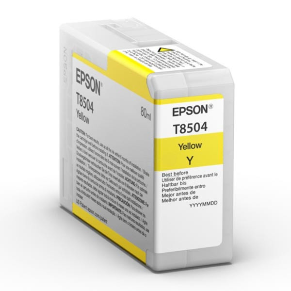 Image of Epson T8504 żółty (yellow) tusz oryginalna PL ID 13954