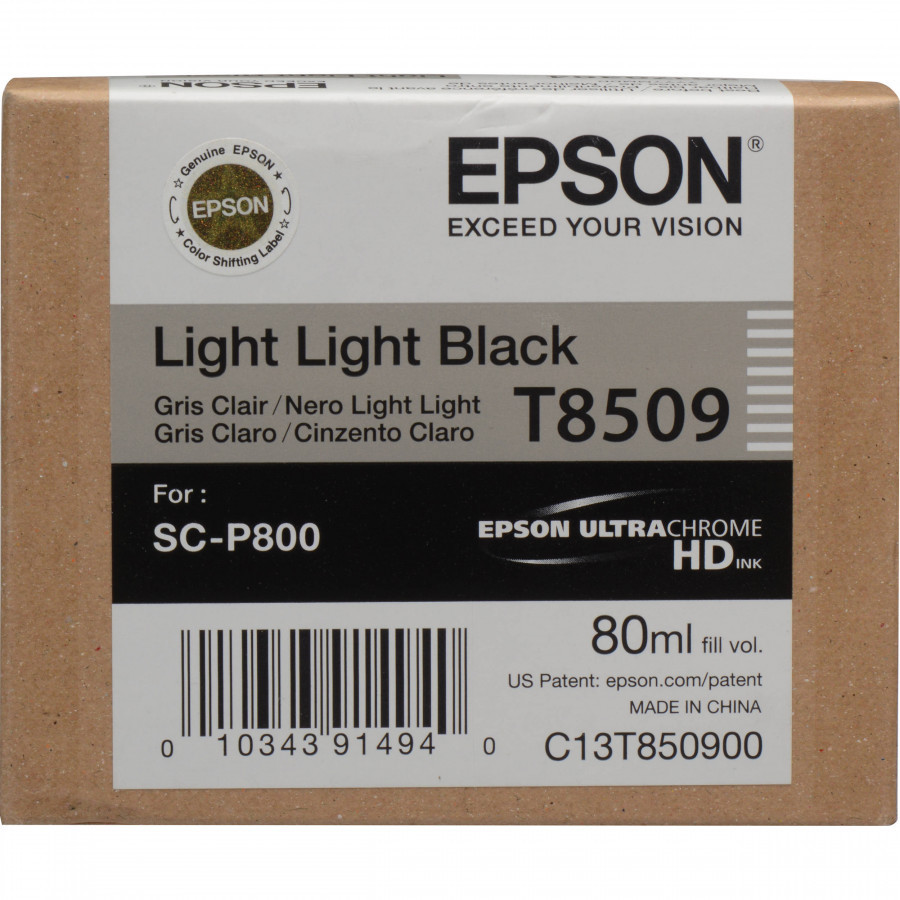 Image of Epson T8509 světle černá (light black) originální cartridge CZ ID 9852