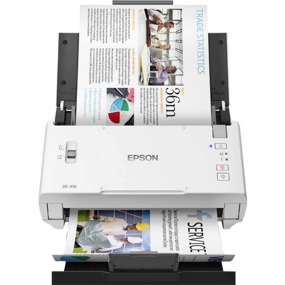 Image of Epson WorkForce DS-410 Duplex document scanner A4 600 x 600 dpi 26 pages/min 52 IPM USB