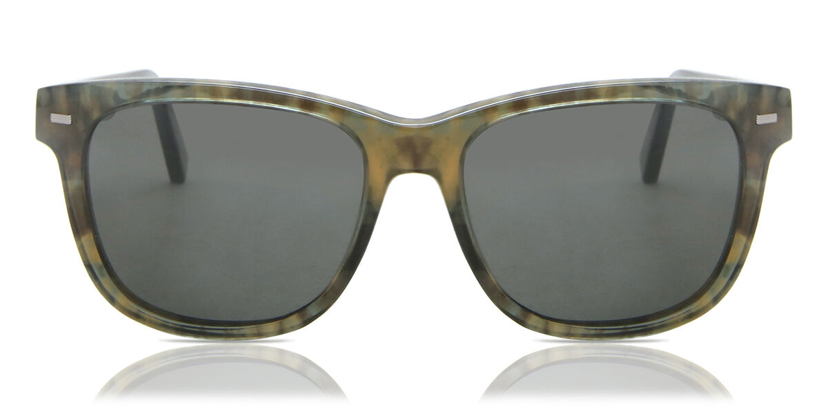 Image of Ermenegildo Zegna EZ0028 Polarized 55D Óculos de Sol Tortoiseshell Masculino BRLPT