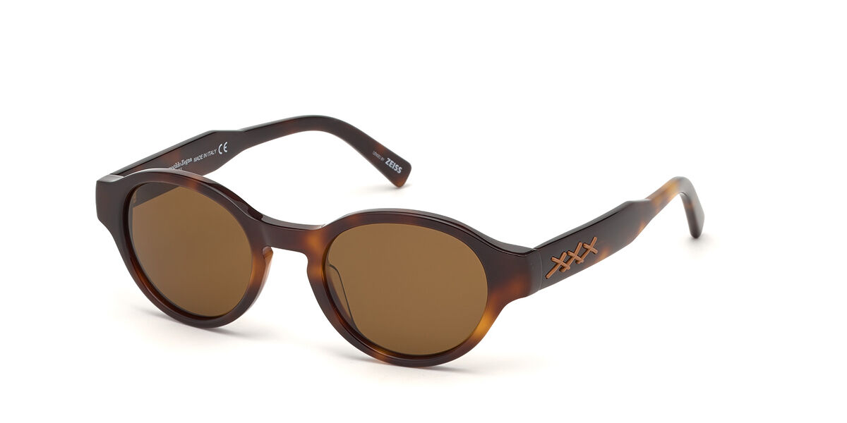 Image of Ermenegildo Zegna EZ0131 52J Óculos de Sol Tortoiseshell Masculino BRLPT