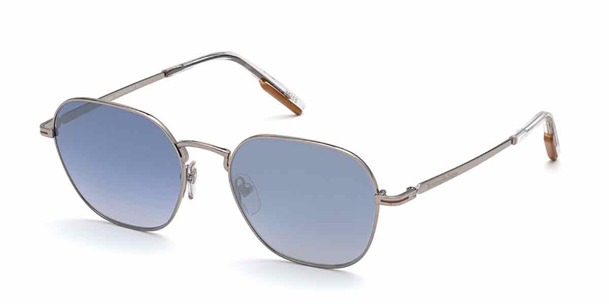 Image of Ermenegildo Zegna EZ0174 16X 53 Lunettes De Soleil Homme Argentées FR