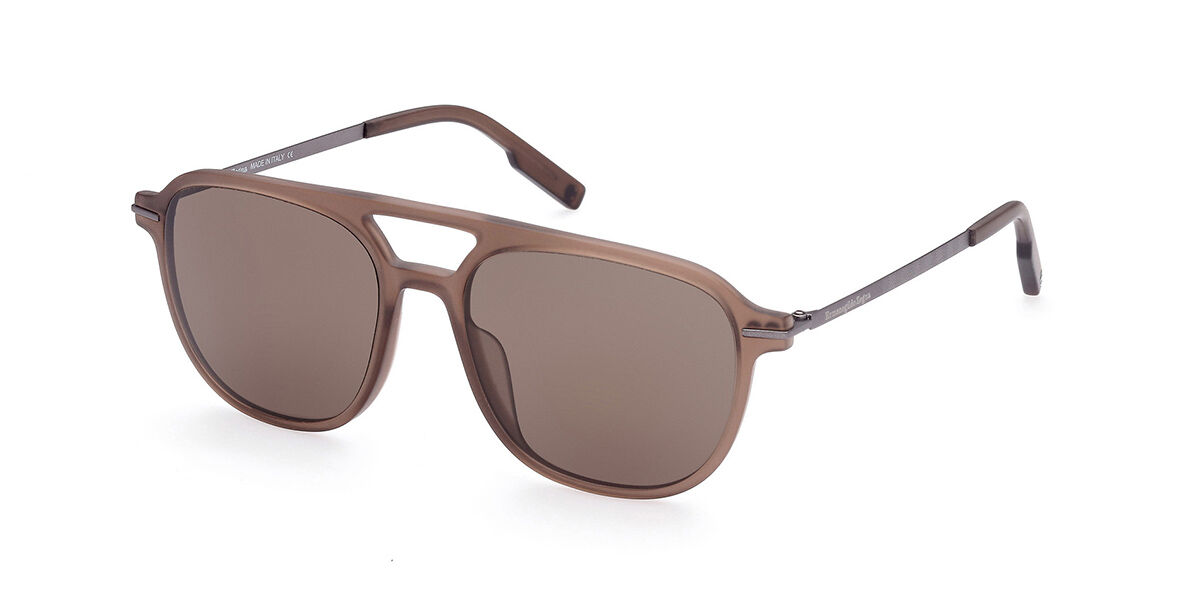 Image of Ermenegildo Zegna EZ0191 50E Óculos de Sol Marrons Masculino BRLPT