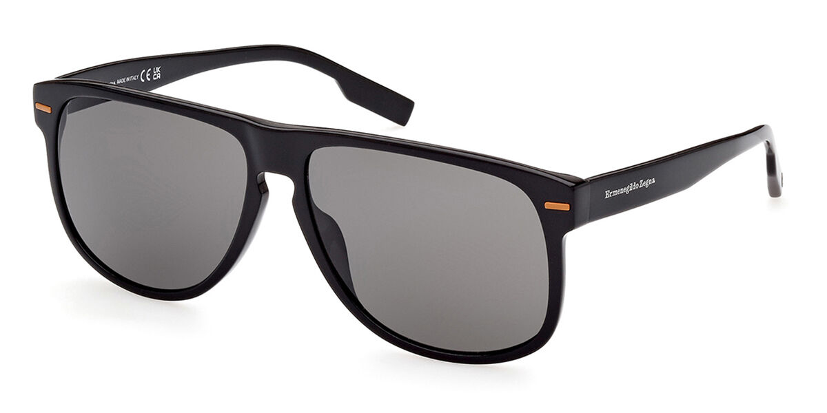 Image of Ermenegildo Zegna EZ0201 01A Óculos de Sol Pretos Masculino BRLPT