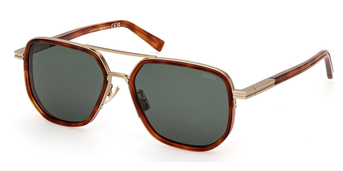 Image of Ermenegildo Zegna EZ0232-H 52N Óculos de Sol Tortoiseshell Masculino PRT