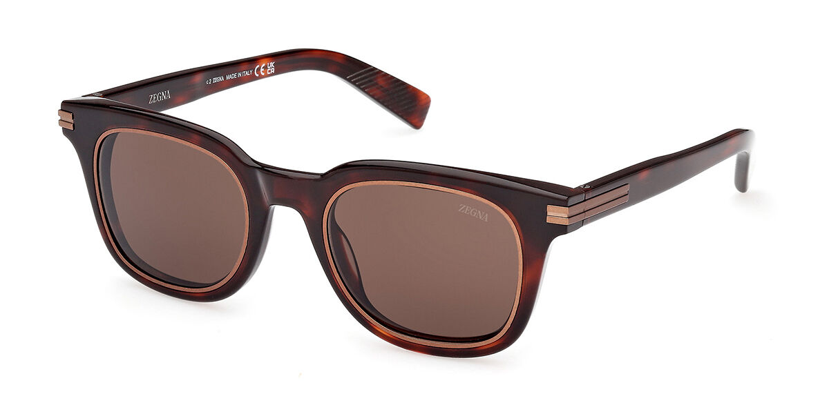 Image of Ermenegildo Zegna EZ0238 54E Óculos de Sol Tortoiseshell Masculino BRLPT