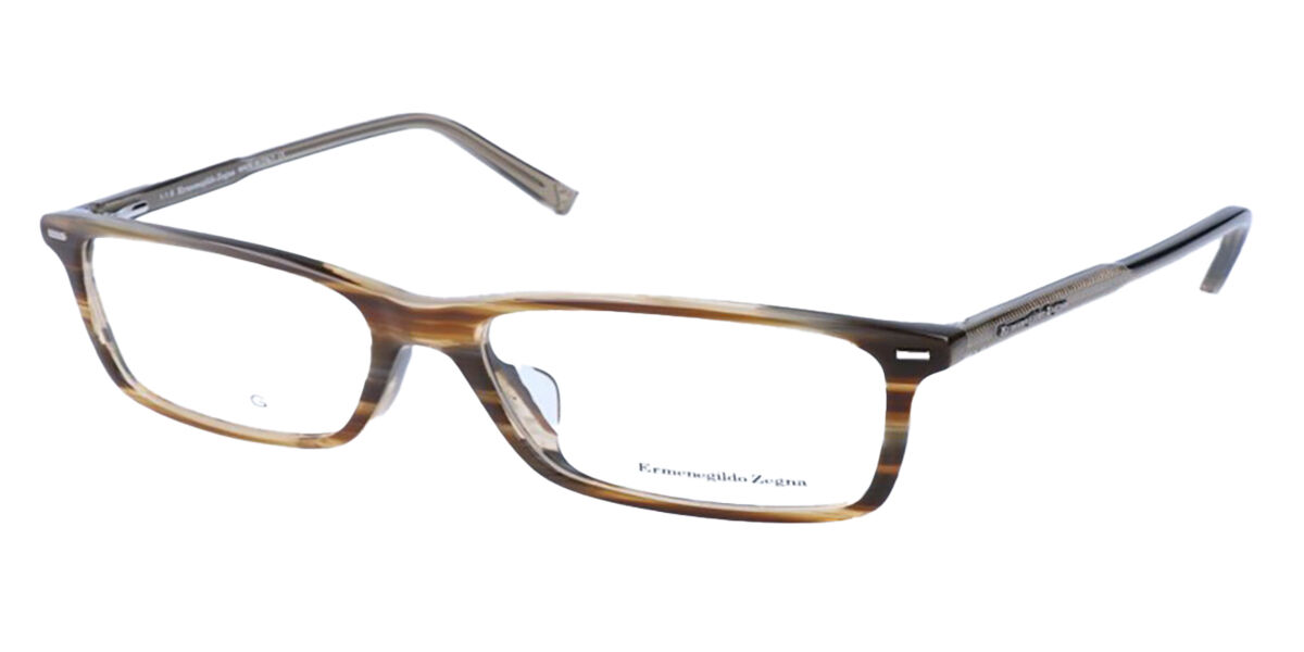 Image of Ermenegildo Zegna EZ5008F Asian Fit 062 Óculos de Grau Marrons Masculino PRT